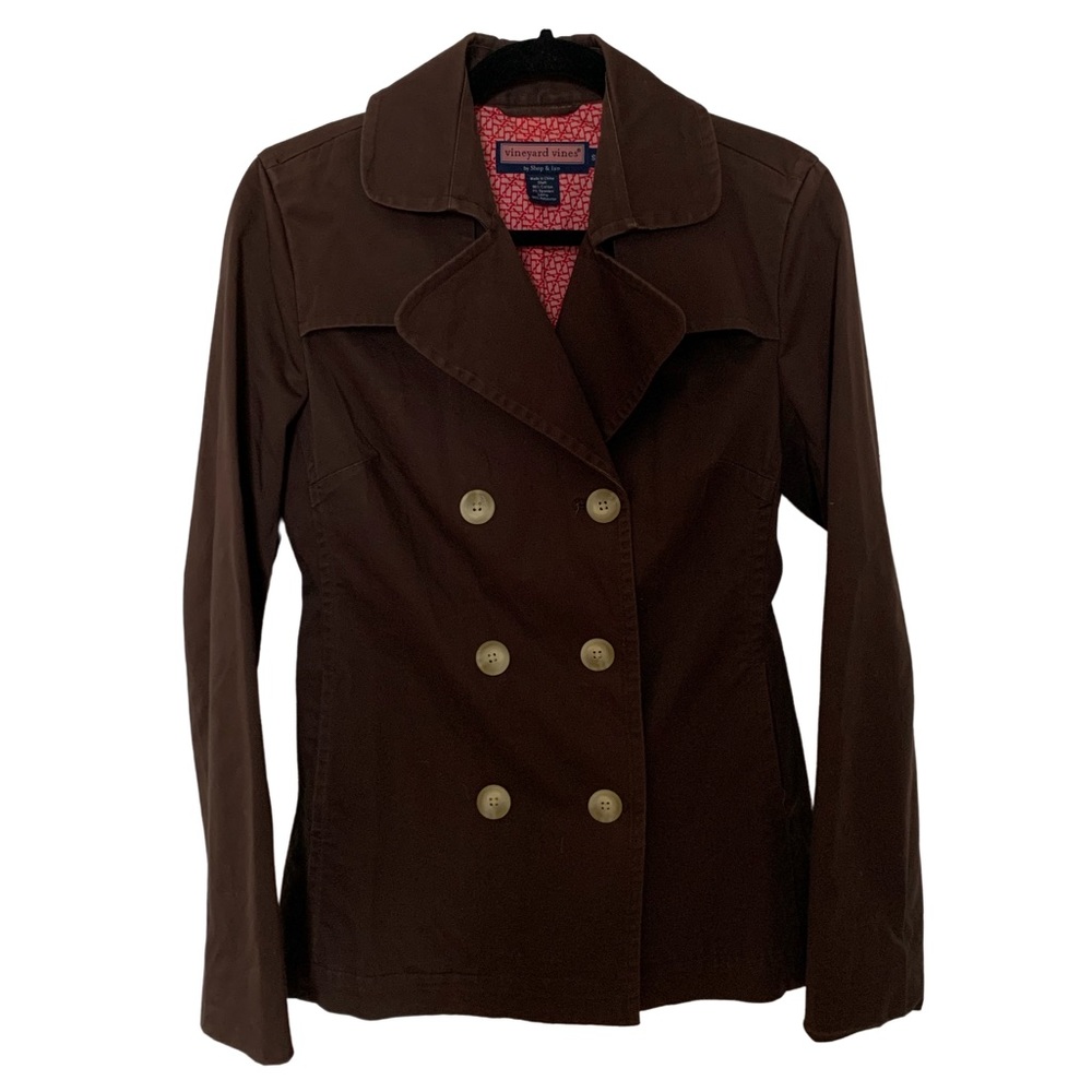 Size S Vineyard Vines double breasted trench style spring jacket